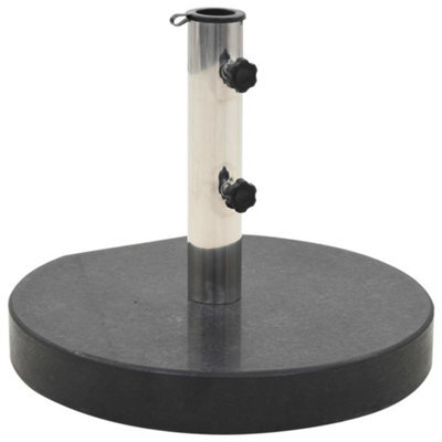 Vidaxl Parasol Base Granite 28.5 Kg Round Black - image 1