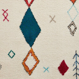 Multicolor Geometric Kilim Modern Shaggy Moroccan Easy To Clean Rug For Bedroom & Living Room-120Cm X 170Cm - thumbnail 3