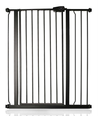 Safetots Extra Tall Metal Safety Gate Pressure Fit, 87.9Cm - 95.5Cm, Matt Black, 104Cm In Height, Extra Tall Baby Gate - image 1