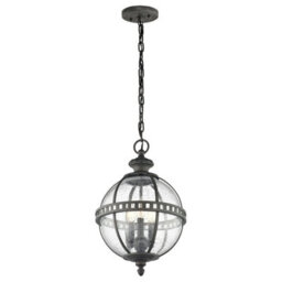 Stylish Outdoor Ip44 3-Bulb Chain Lantern With Led E14 Technology