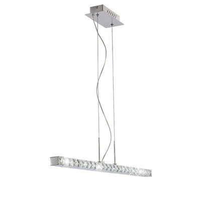 Luminosa Lighting Luminosa Galaxy Pendant Linear 12W Led 6000K Polished Chrome/crystal - image 1