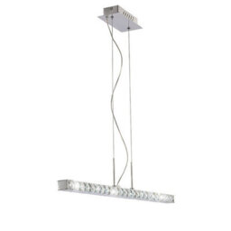Luminosa Lighting Luminosa Galaxy Pendant Linear 12W Led 6000K Polished Chrome/crystal - thumbnail 1