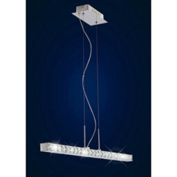 Luminosa Lighting Luminosa Galaxy Pendant Linear 12W Led 6000K Polished Chrome/crystal - thumbnail 2