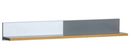 Arte Chic Werso W9 Wall Shelf In Anthracite, Oak & White - W1200mm H160mm D176mm - Perfect For Modern Homes - thumbnail 1
