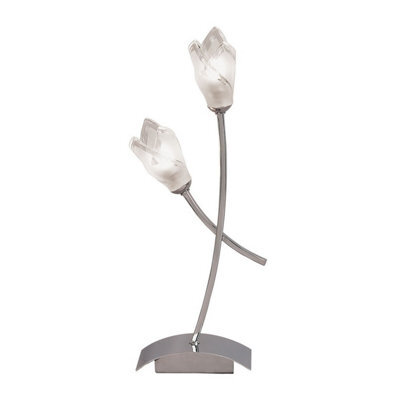 Luminosa Lighting Luminosa Pietra Table Lamp 2 Light G9, Polished Chrome - image 1