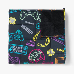 Ohs Kids Gaming Print Weighted Blanket 3Kg Sensory Sleep Throw - thumbnail 3