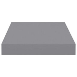 Berkfield Floating Wall Shelves 2 Pcs Grey 23X23.5X3.8 Cm Mdf - thumbnail 5