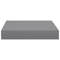 Berkfield Floating Wall Shelves 2 Pcs Grey 23X23.5X3.8 Cm Mdf - thumbnail 6