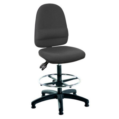Mist 2 Draughtsman Chair - Charcoal Fabric - image 1