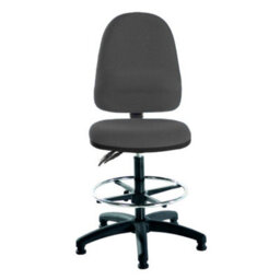Mist 2 Draughtsman Chair - Charcoal Fabric - thumbnail 2