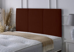 "Slumbre Alton Chenille 5Ft Kingsize 24"" Headboard - Brown"