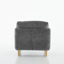 Velvet Upholstered Armchair, Luxury Modern Single Chair - thumbnail 3