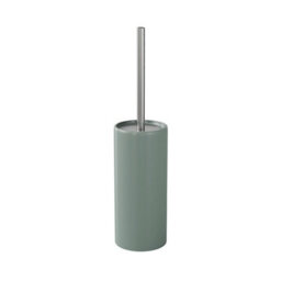 GoodHome Koros Sage Grey Ceramic, Polypropylene (Pp) & Stainless Steel Toilet Brush & Holder - thumbnail 1