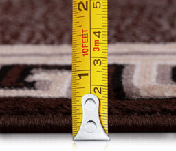 Brown Modern Border Design Area Rug 120X170 Cm Soft Thick Pile Living Room Bedroom Large Non Shedding Carpet - thumbnail 4