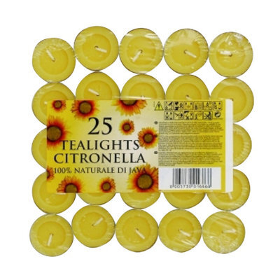 Prices Candles Scented Tealights (Pack Of 25) Citronella (One Size)