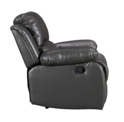 Recliner Manual Chair In Grey Chenille Fabric - thumbnail 5