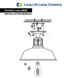 Long Life Lamps Company Vintage Retro Industrial Flush Mount Farmhouse Pewter Grey Ceiling Light Shade M008 - thumbnail 8