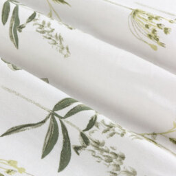 Wylder Nature Meadow Room Darkening 100% Cotton Pencil Pleat Curtain Pair White/cornflower (W)168Cm X (D)183Cm - thumbnail 5