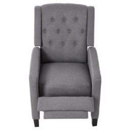 Living Room Recliner Armchair Push Back Chair Rest Sofa Seater W/wood Legs - thumbnail 1