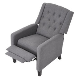 Living Room Recliner Armchair Push Back Chair Rest Sofa Seater W/wood Legs - thumbnail 3