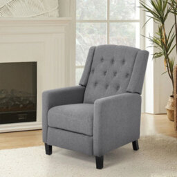 Living Room Recliner Armchair Push Back Chair Rest Sofa Seater W/wood Legs - thumbnail 6