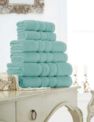 Gc Gaveno Cavailia 4 Pack Zero Twist Hand Towel 50X80 Duck Egg Quick Absorbent & Super Soft Towels