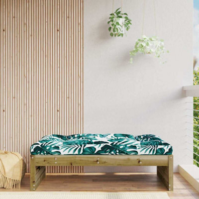 Berkfield Garden Footstool 120X80 Cm Impregnated Wood Pine - image 1