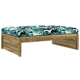 Berkfield Garden Footstool 120X80 Cm Impregnated Wood Pine - thumbnail 2