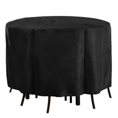185X110Cm Outdoor Large Round Waterproof Furniture Cover Garden Patio Table Chair Set - image 1