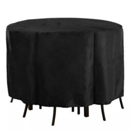 185X110Cm Outdoor Large Round Waterproof Furniture Cover Garden Patio Table Chair Set