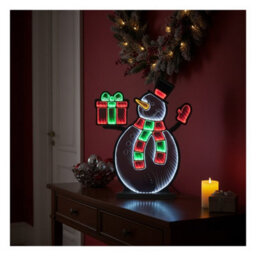 Snowtime Infinity Christmas Decoration Light Up Led White Snowman Indoor Outdoor 60Cm - thumbnail 7