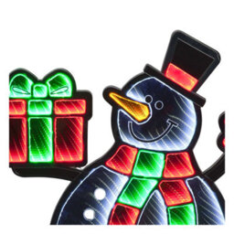 Snowtime Infinity Christmas Decoration Light Up Led White Snowman Indoor Outdoor 60Cm - thumbnail 4