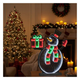 Snowtime Infinity Christmas Decoration Light Up Led White Snowman Indoor Outdoor 60Cm - thumbnail 3