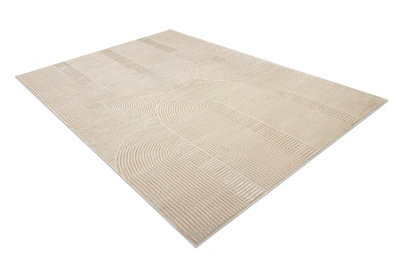 RugsX Carpet Balance 9086 Taupe - Geometric, Structural, Glamour 180X270 Cm - image 1