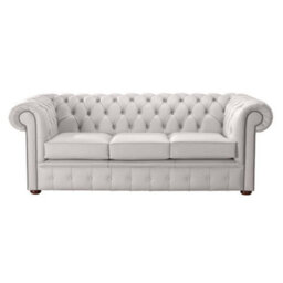 Chesterfield 3 Seater Shelly Grove Leather Sofa Bespoke In Classic Style - thumbnail 1