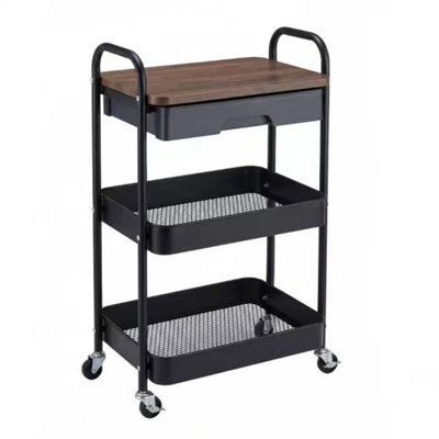 3 Tier Storage Trolley Cart Kitchen Utility - image 1