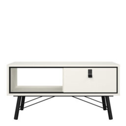 Furniture To Go Ry Coffee Table With 1 Drawer Matt White - thumbnail 2