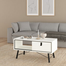 Furniture To Go Ry Coffee Table With 1 Drawer Matt White - thumbnail 7