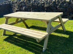 Mg Timber Products - Heavy Duty Wooden Picnic Table / Bench, 5Ft Pub Bench - thumbnail 3