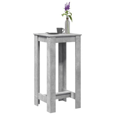 Berkfield Bar Table Concrete Grey 51X50X103.5 Cm Engineered Wood - image 1
