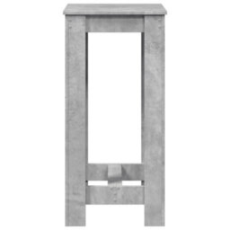 Berkfield Bar Table Concrete Grey 51X50X103.5 Cm Engineered Wood - thumbnail 5