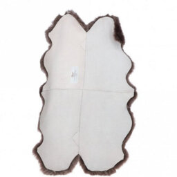 Fenland Sheepskin Fenland Indoor Australian Real Sheepskin Quad Rug - Brown (180 Cm X 110 Cm) - thumbnail 3