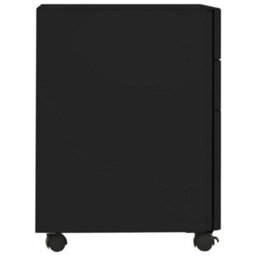 Berkfield Mobile File Cabinet Black 30X45X59 Cm Steel - thumbnail 3