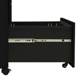 Berkfield Mobile File Cabinet Black 30X45X59 Cm Steel - thumbnail 6