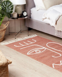 Beliani Outdoor Rug Yavu Light Red 80 X 150 Cm - thumbnail 2