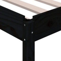 Berkfield Stack Bed Black 90X200 Cm Solid Wood Pine - thumbnail 9