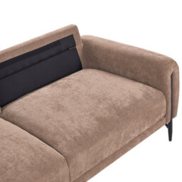 Beliani Sofa 3 Seater Skaro Chenille Brown - thumbnail 8