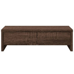 Walplus Monitor Stand With Drawers Brown Oak 50X27X15 Cm Engineered Wood - thumbnail 4