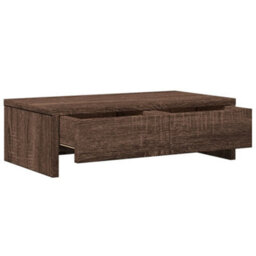 Walplus Monitor Stand With Drawers Brown Oak 50X27X15 Cm Engineered Wood - thumbnail 5