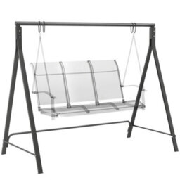 Outsunny Swing Stand, Meta Swing Frame, 240Kg Weight Capacity, Black - thumbnail 2